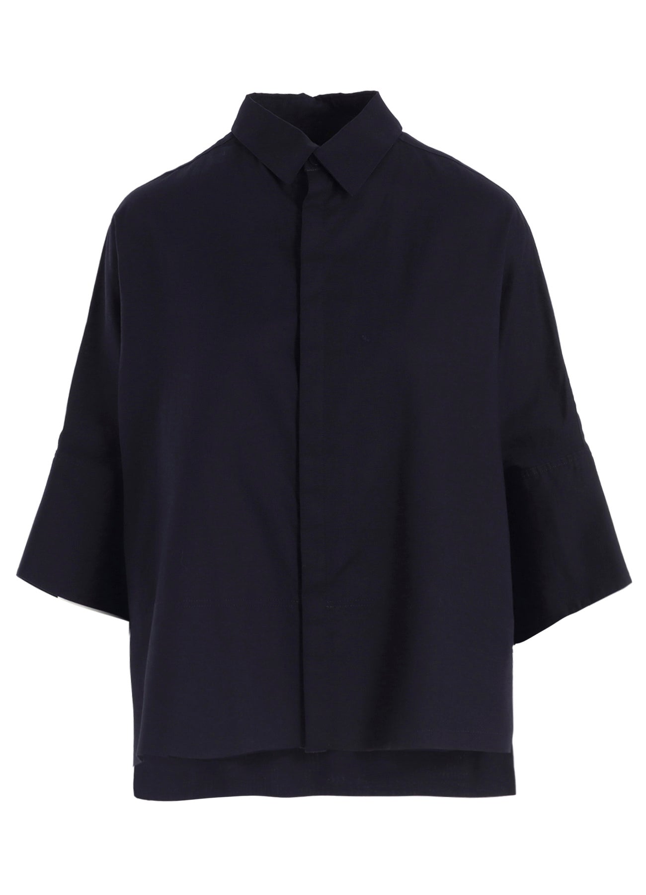 [Y's BORN PRODUCT] THIN COTTON TWILL WIDE CUFFS SHIRT