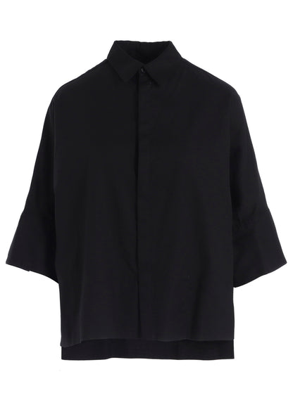 [Y's BORN PRODUCT] THIN COTTON TWILL WIDE CUFFS SHIRT