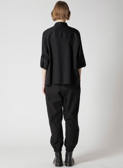 [Y's BORN PRODUCT] THIN COTTON TWILL WIDE CUFFS SHIRT