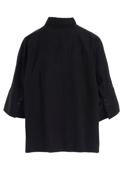 [Y's BORN PRODUCT] THIN COTTON TWILL WIDE CUFFS SHIRT
