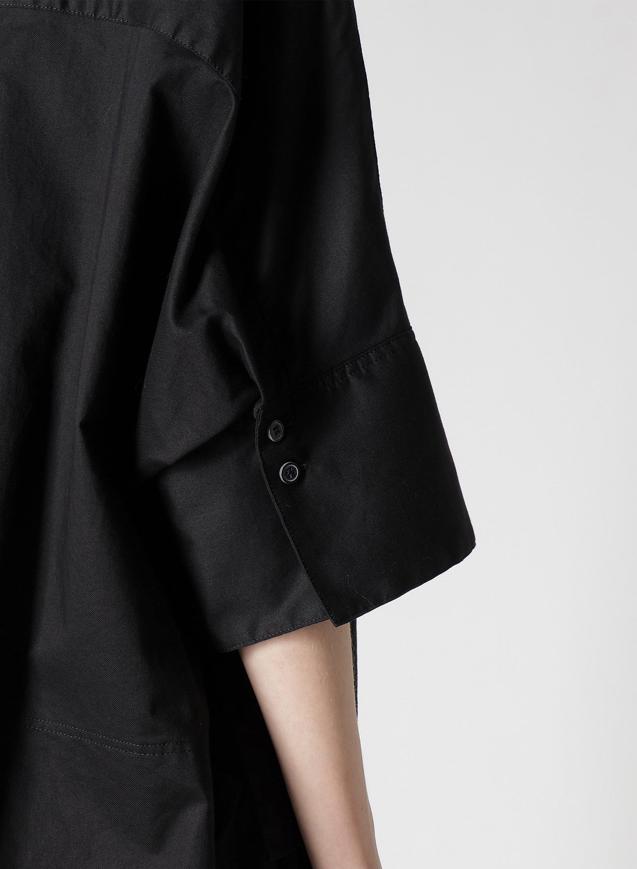 [Y's BORN PRODUCT] THIN COTTON TWILL WIDE CUFFS SHIRT
