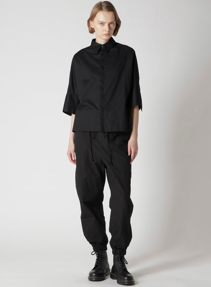 [Y's BORN PRODUCT] THIN COTTON TWILL WIDE CUFFS SHIRT