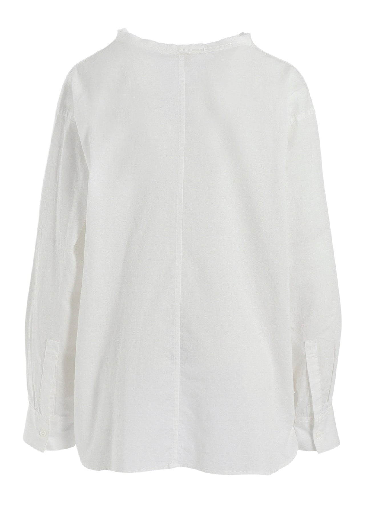 [Y's BORN PRODUCT] THIN COTTON TWILL FRINGE COLLAR BLOUSE