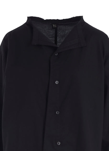 [Y's BORN PRODUCT] THIN COTTON TWILL FRINGE COLLAR BLOUSE
