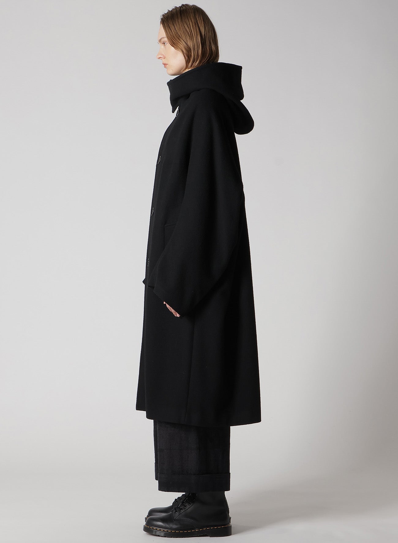 AIRY MOSSER LONG CAPE COAT – THE SHOP YOHJI YAMAMOTO