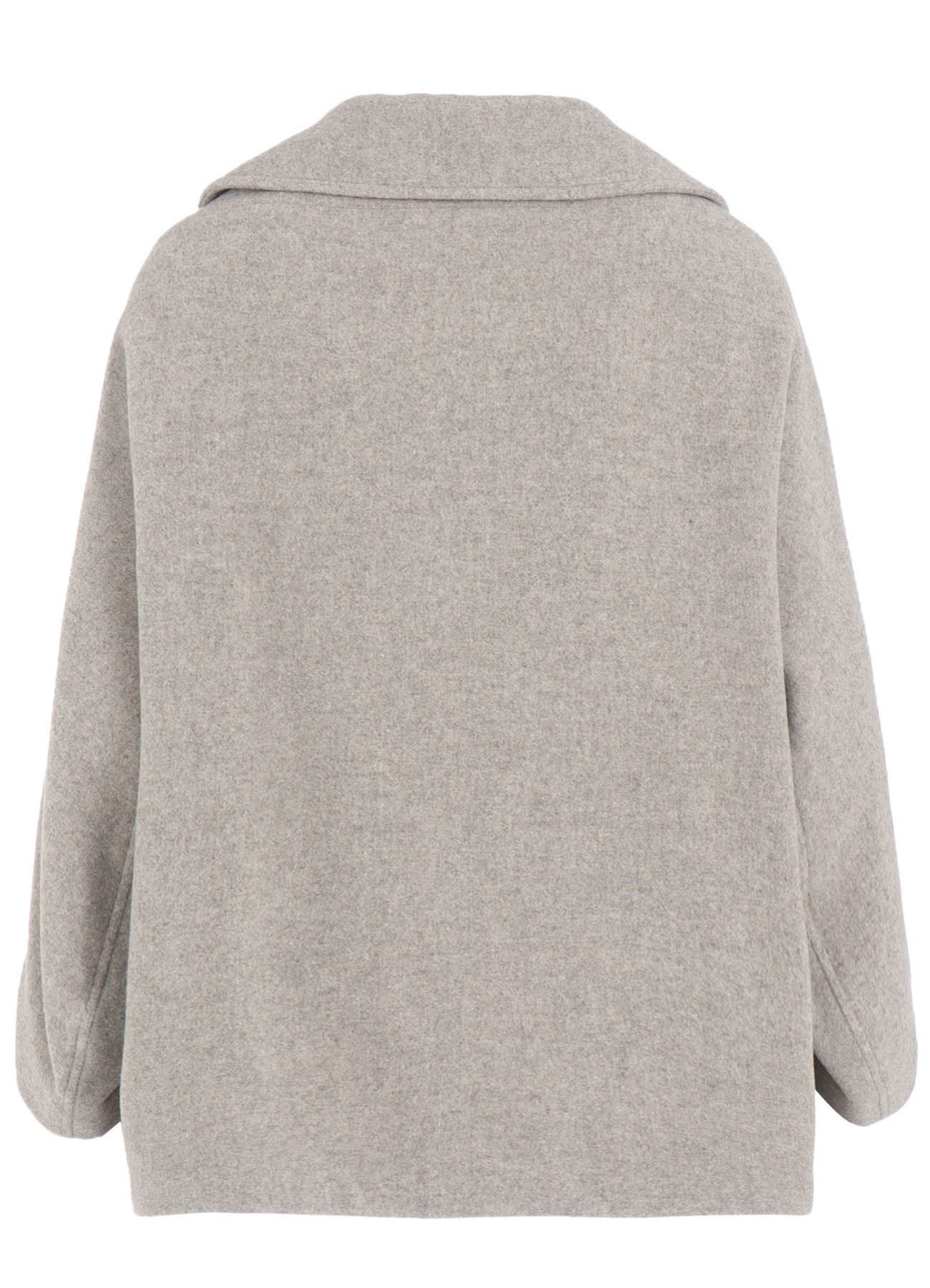 AIRY MOSSER IRREGULAR SLEEVE SHORT COAT