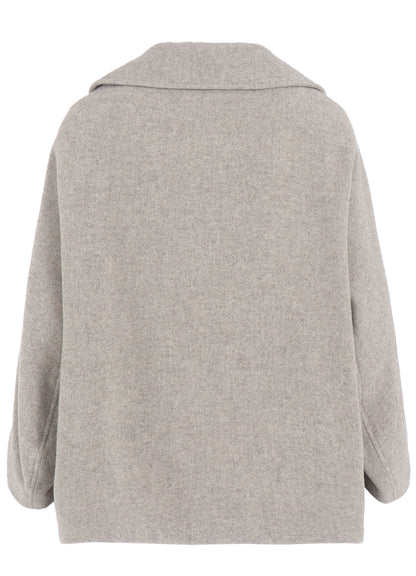 AIRY MOSSER IRREGULAR SLEEVE SHORT COAT