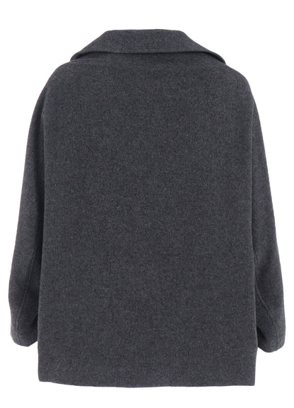 AIRY MOSSER IRREGULAR SLEEVE SHORT COAT