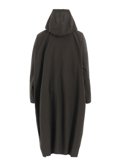 COTTON/LINEN BROADCLOTH HOODIE COAT D