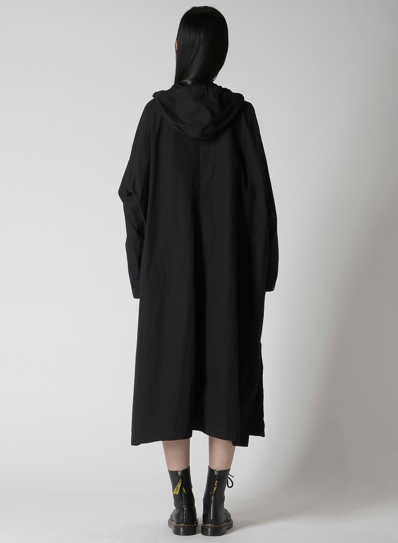 COTTON/LINEN BROADCLOTH HOODIE COAT D