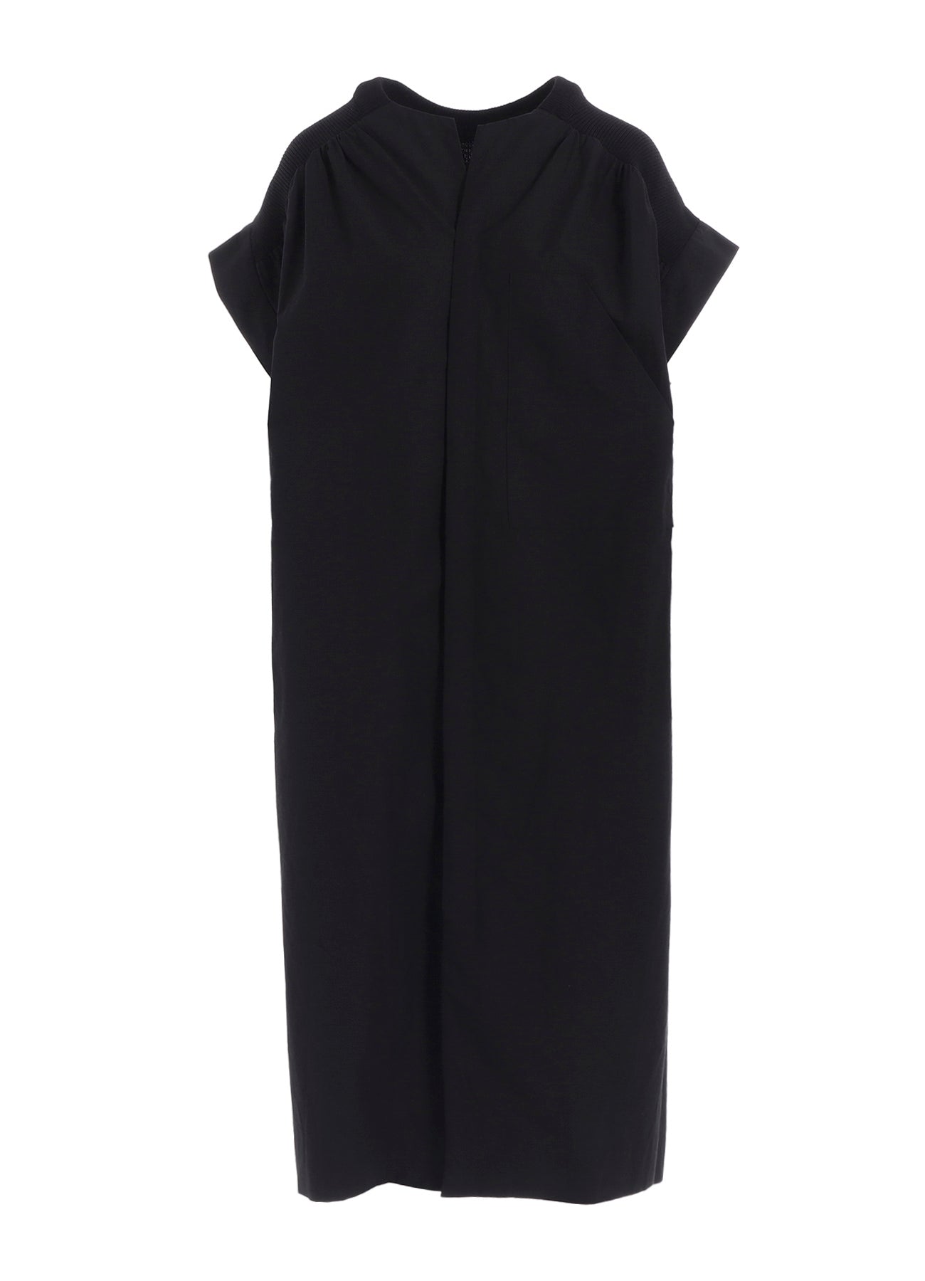 COTTON/LINEN RIB FLY OPEN DRESS