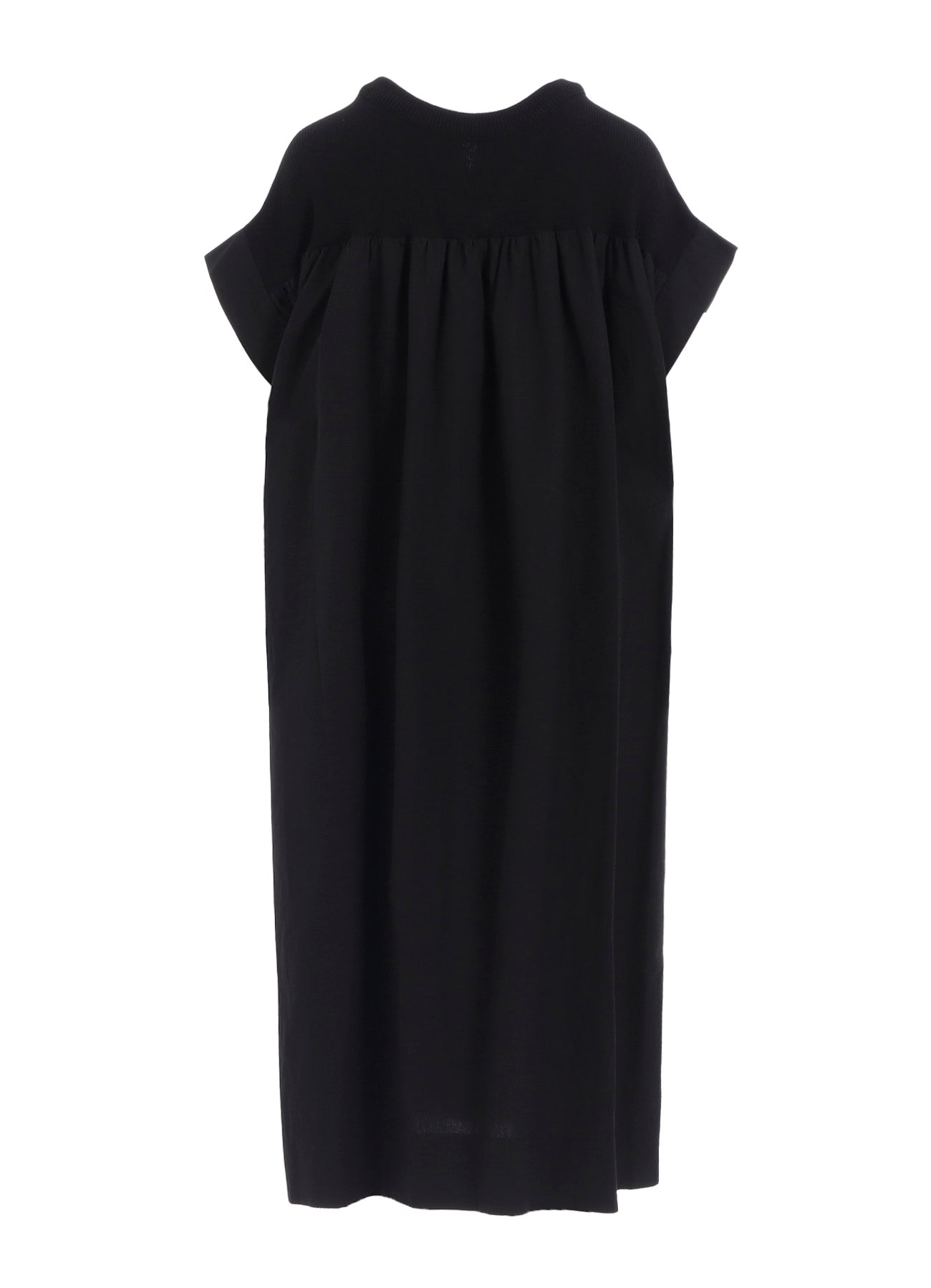 COTTON/LINEN RIB FLY OPEN DRESS