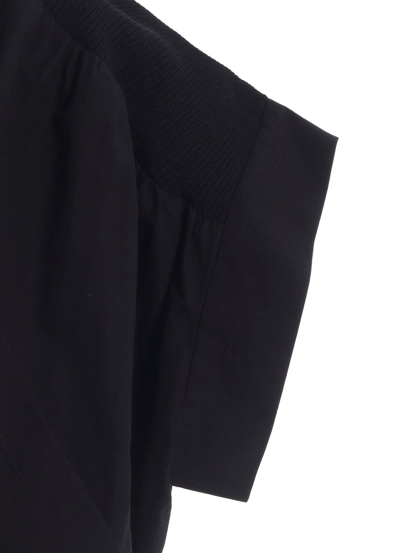 COTTON/LINEN RIB FLY OPEN DRESS