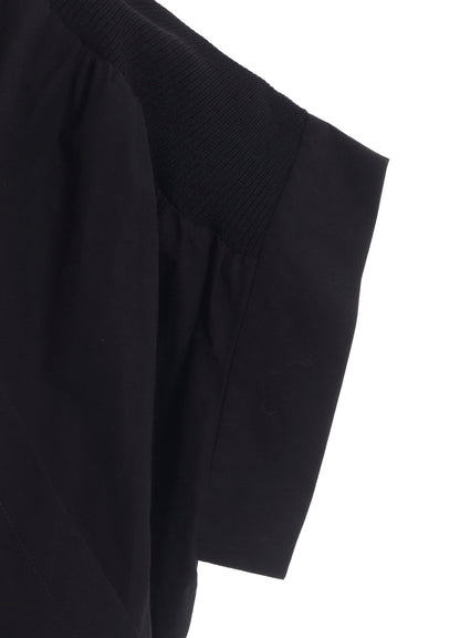 COTTON/LINEN RIB FLY OPEN DRESS