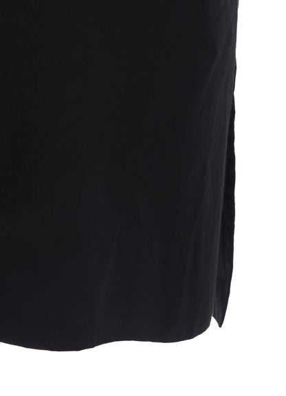 COTTON/LINEN RIB FLY OPEN DRESS