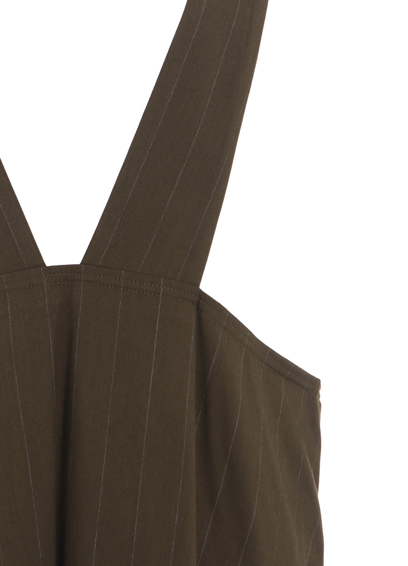 W/RY STRIPE LONG FLARE DRAPE DRESS