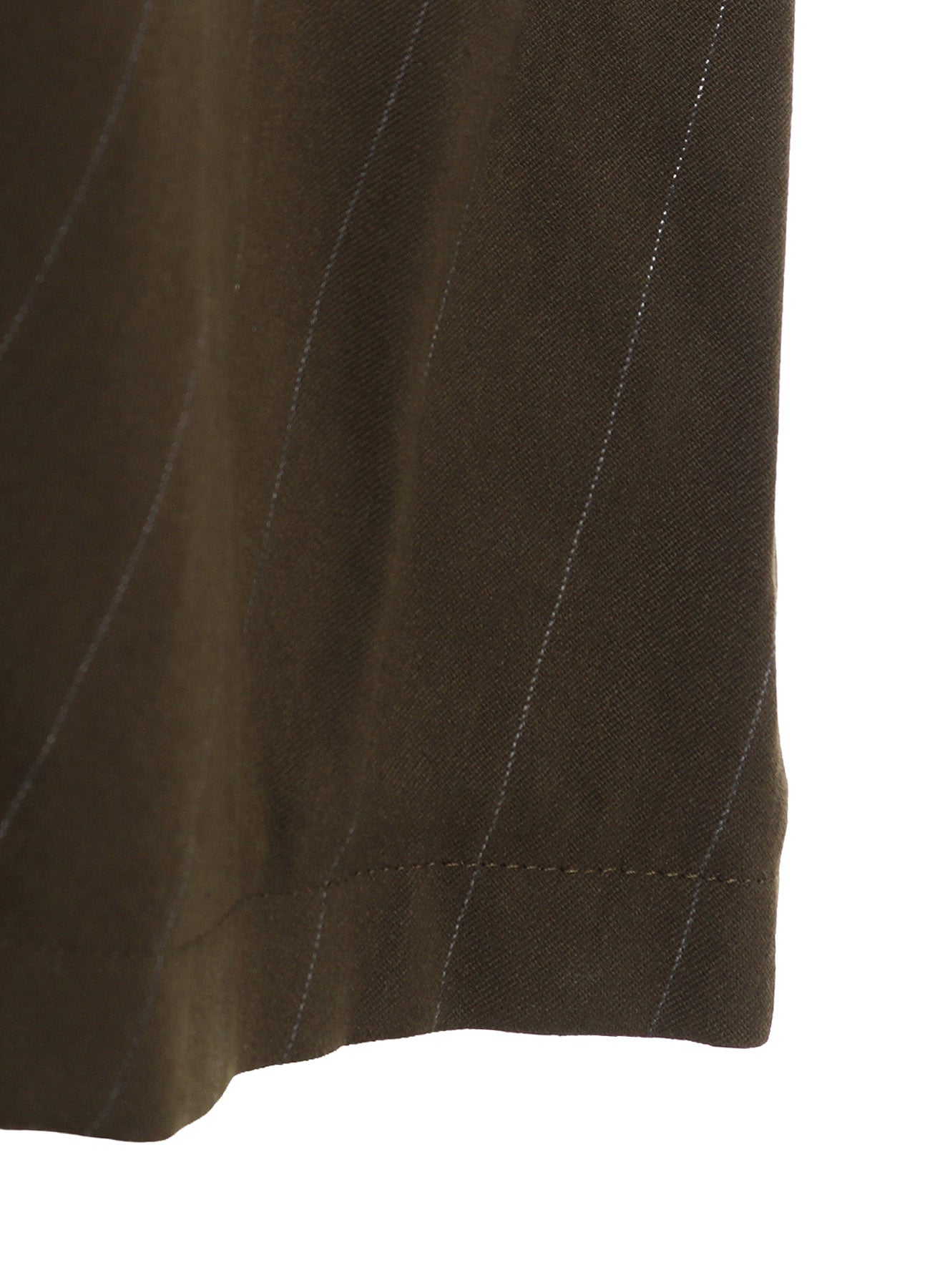 W/RY STRIPE LONG FLARE DRAPE DRESS