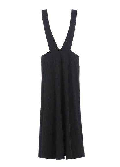 W/RY STRIPE LONG FLARE DRAPE DRESS