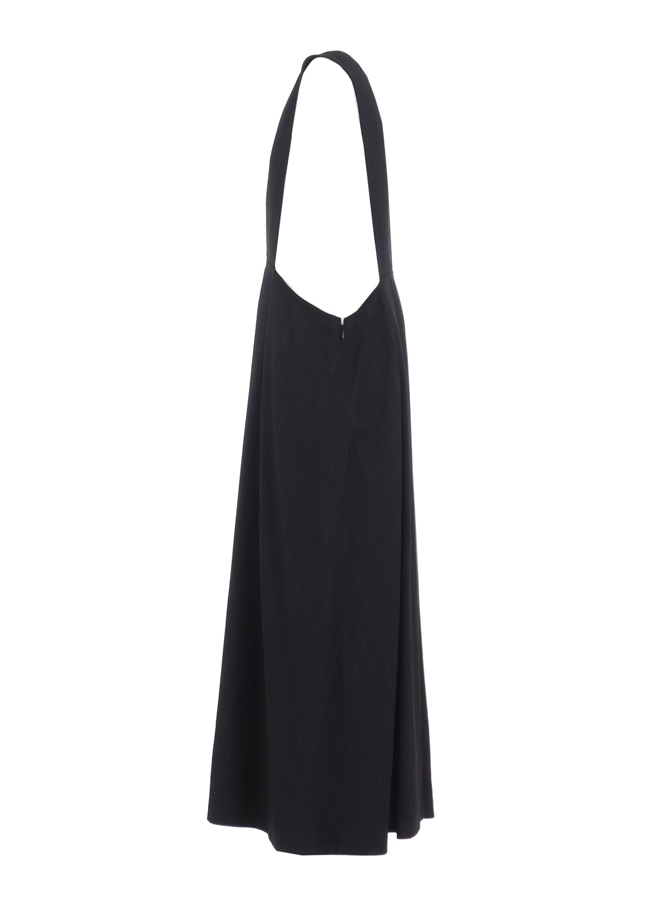 W/RY STRIPE LONG FLARE DRAPE DRESS