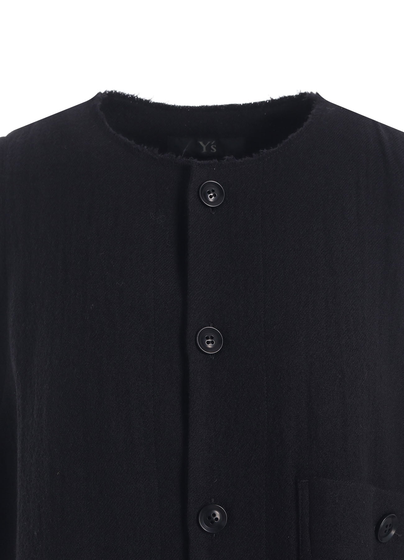 WOOL GAUZE TWILL LONG DRESS WITH POCKET