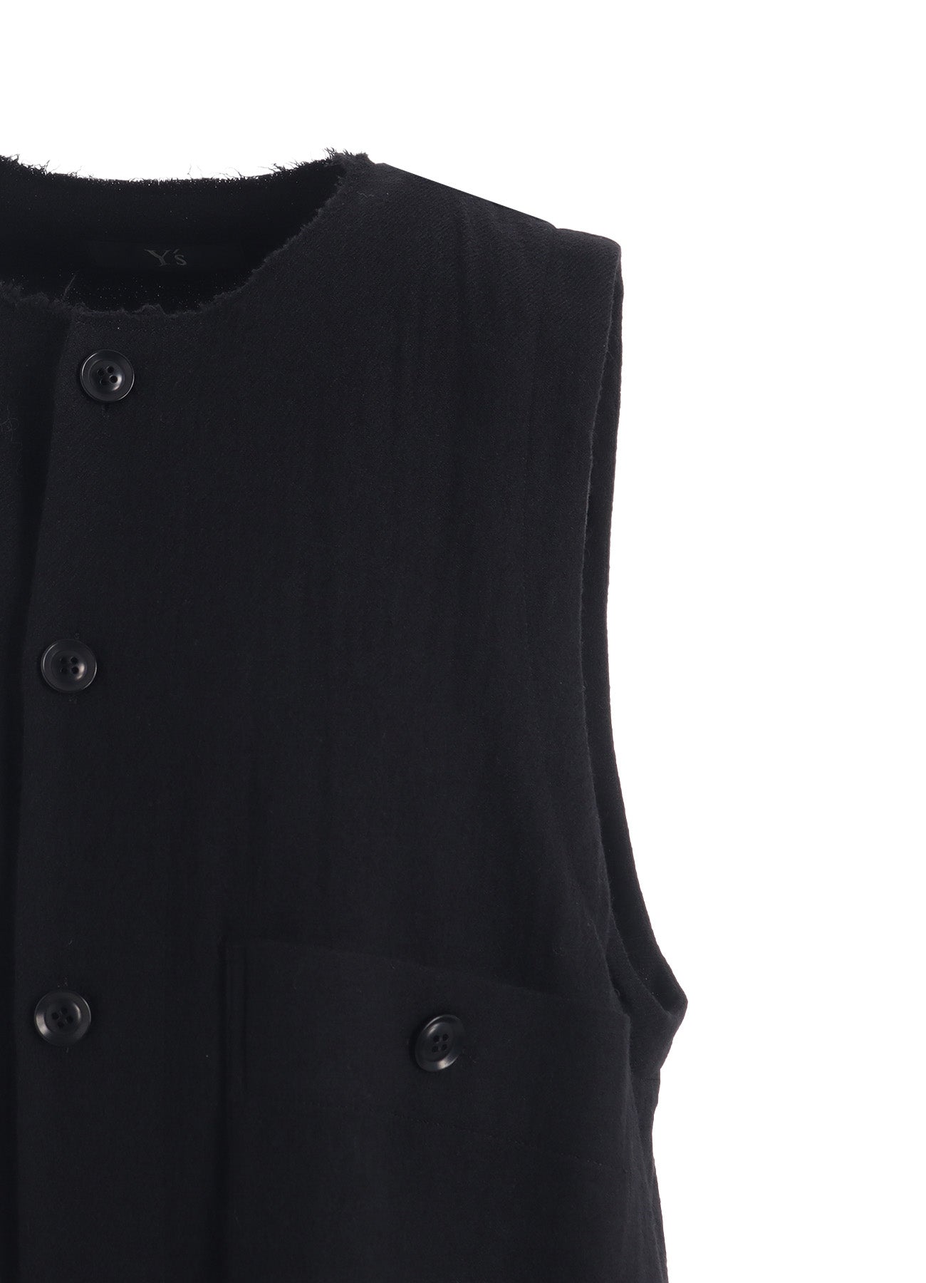 WOOL GAUZE TWILL LONG DRESS WITH POCKET