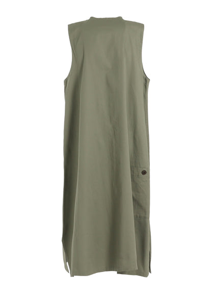 [Y's BORN PRODUCT] COTTON TWILL LONG DRESS