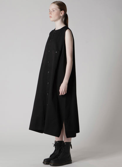 [Y's BORN PRODUCT] COTTON TWILL LONG DRESS