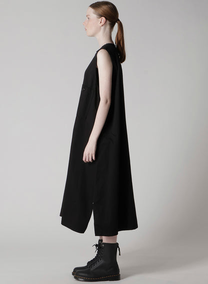 [Y's BORN PRODUCT] COTTON TWILL LONG DRESS