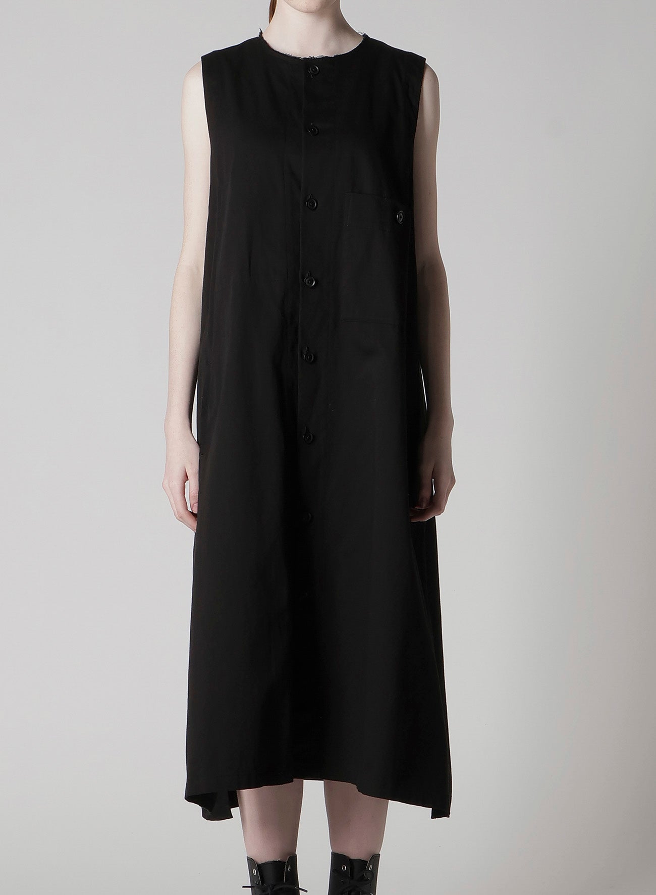 Y's BORN PRODUCT] COTTON TWILL LONG DRESS – THE SHOP YOHJI YAMAMOTO