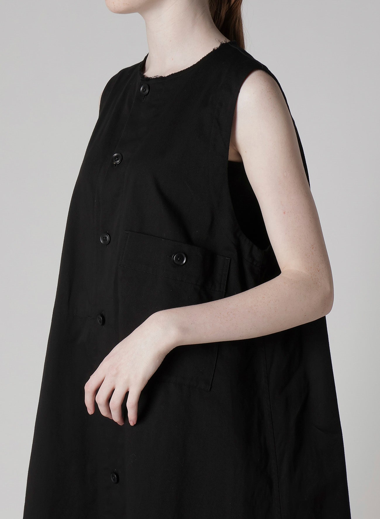 Y's BORN PRODUCT] COTTON TWILL LONG DRESS – THE SHOP YOHJI YAMAMOTO