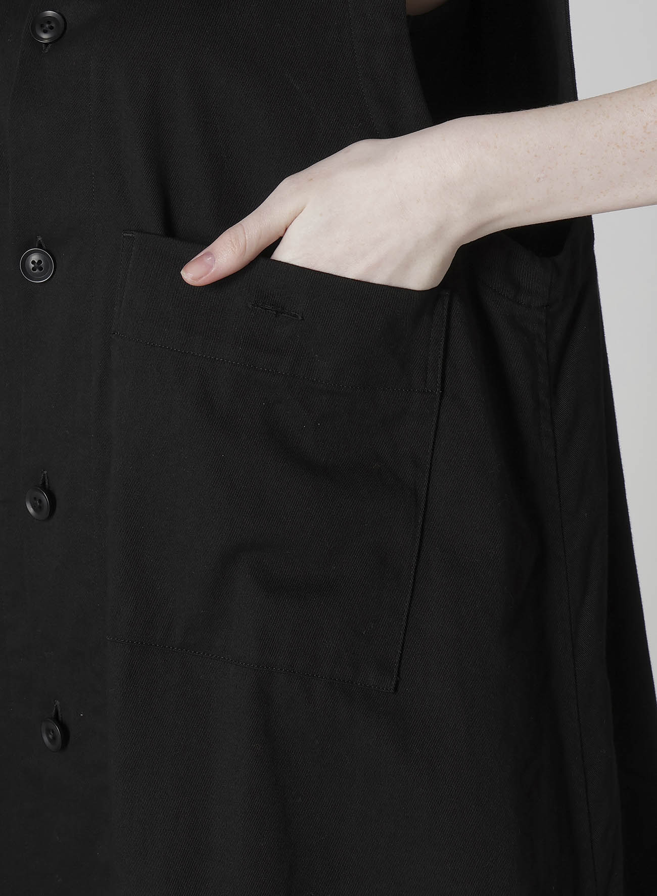Y's BORN PRODUCT] COTTON TWILL LONG DRESS – THE SHOP YOHJI YAMAMOTO