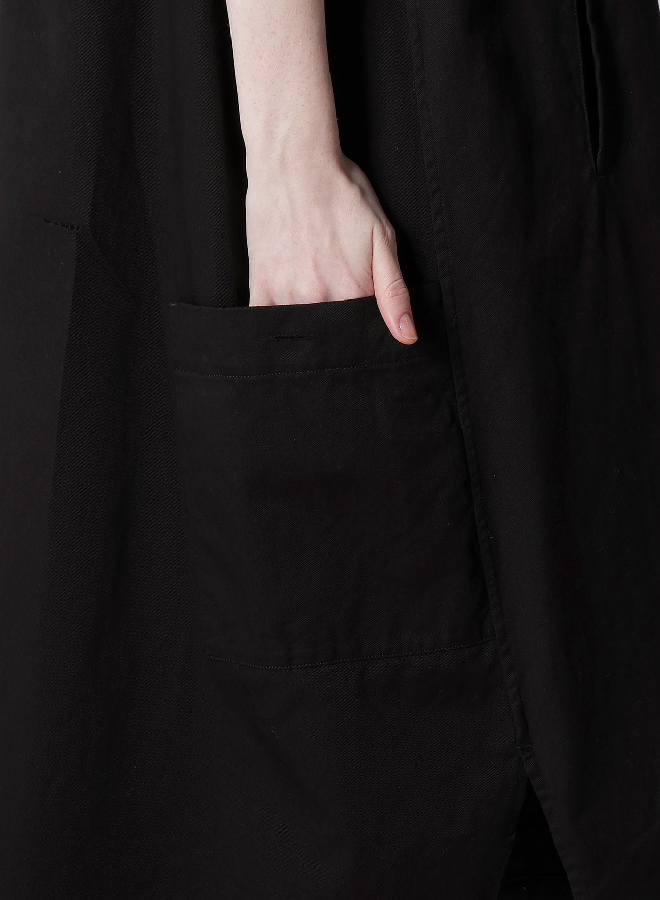 Y's BORN PRODUCT] COTTON TWILL LONG DRESS – THE SHOP YOHJI YAMAMOTO