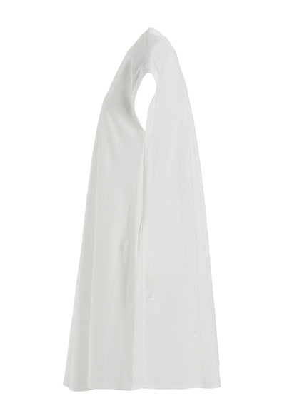 [Y's BORN PRODUCT] THIN COTTON TWILL FRENCH SLEEVE DRESS