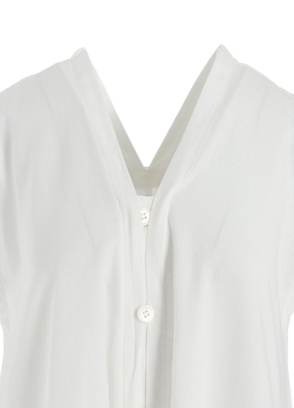 [Y's BORN PRODUCT] THIN COTTON TWILL FRENCH SLEEVE DRESS
