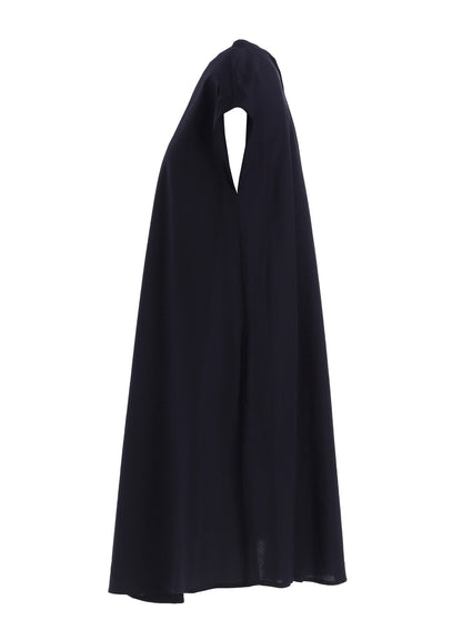 [Y's BORN PRODUCT] THIN COTTON TWILL FRENCH SLEEVE DRESS