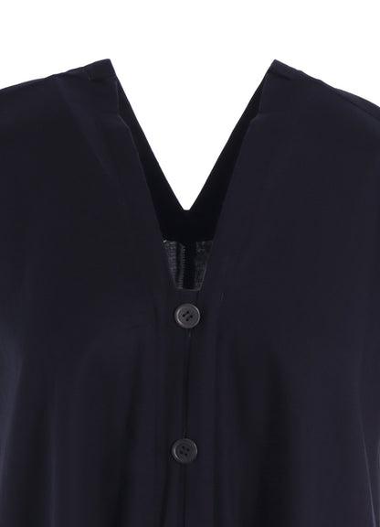 [Y's BORN PRODUCT] THIN COTTON TWILL FRENCH SLEEVE DRESS