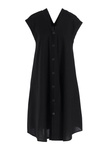 [Y's BORN PRODUCT] THIN COTTON TWILL FRENCH SLEEVE DRESS