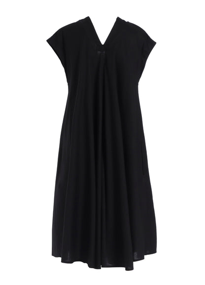 [Y's BORN PRODUCT] THIN COTTON TWILL FRENCH SLEEVE DRESS