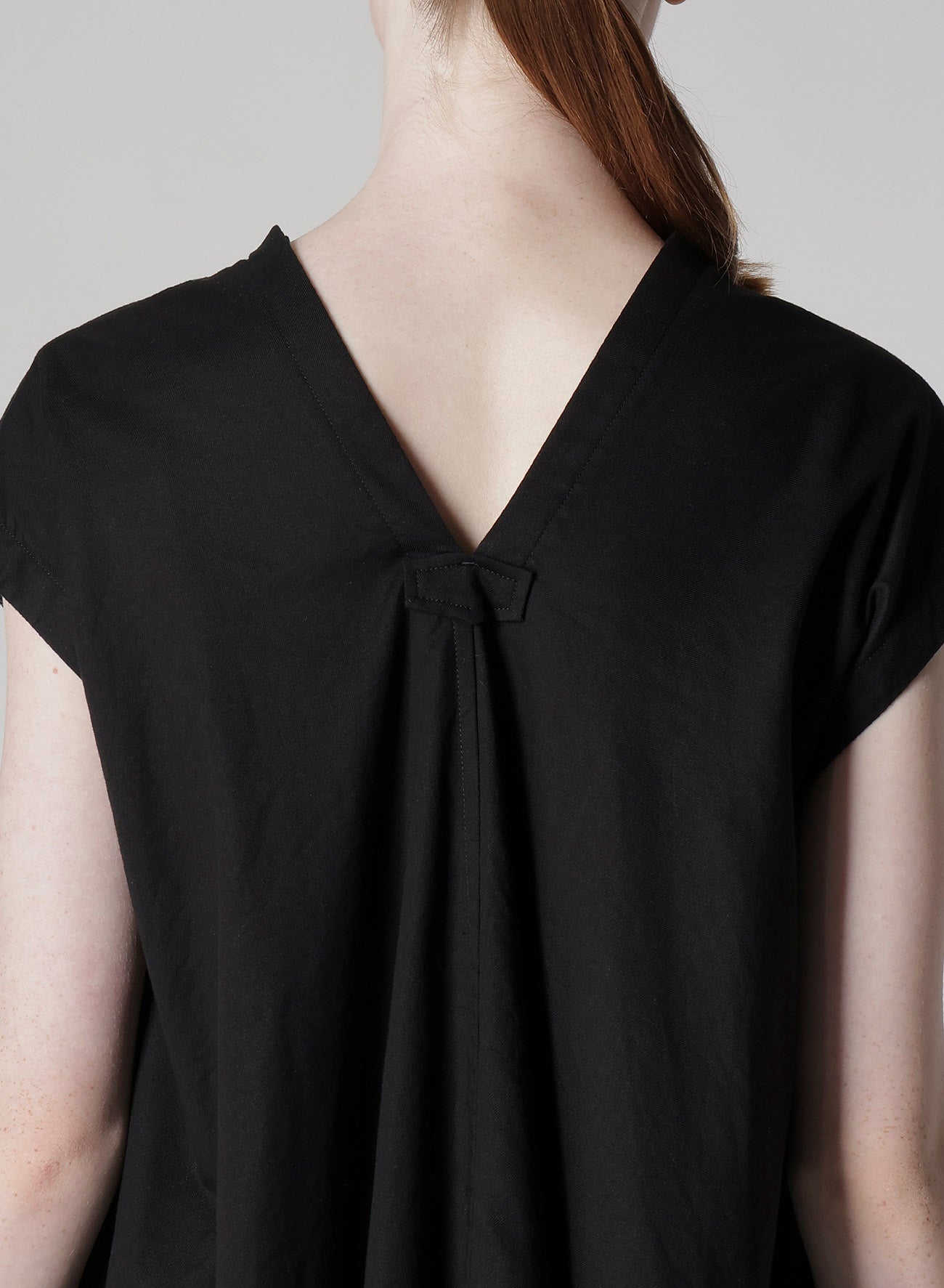 [Y's BORN PRODUCT] THIN COTTON TWILL FRENCH SLEEVE DRESS