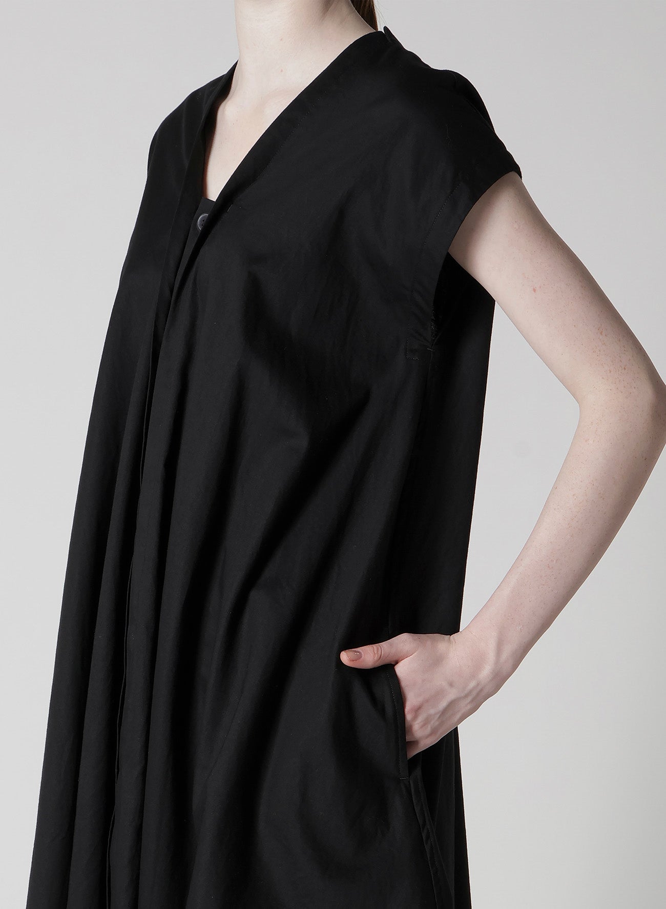 トップス 066042 Y's BORN PRODUCT THIN COTTON Y's BORN PRODUCT] THIN COTTON TWILL WIDE CUFF SHIRT – THE