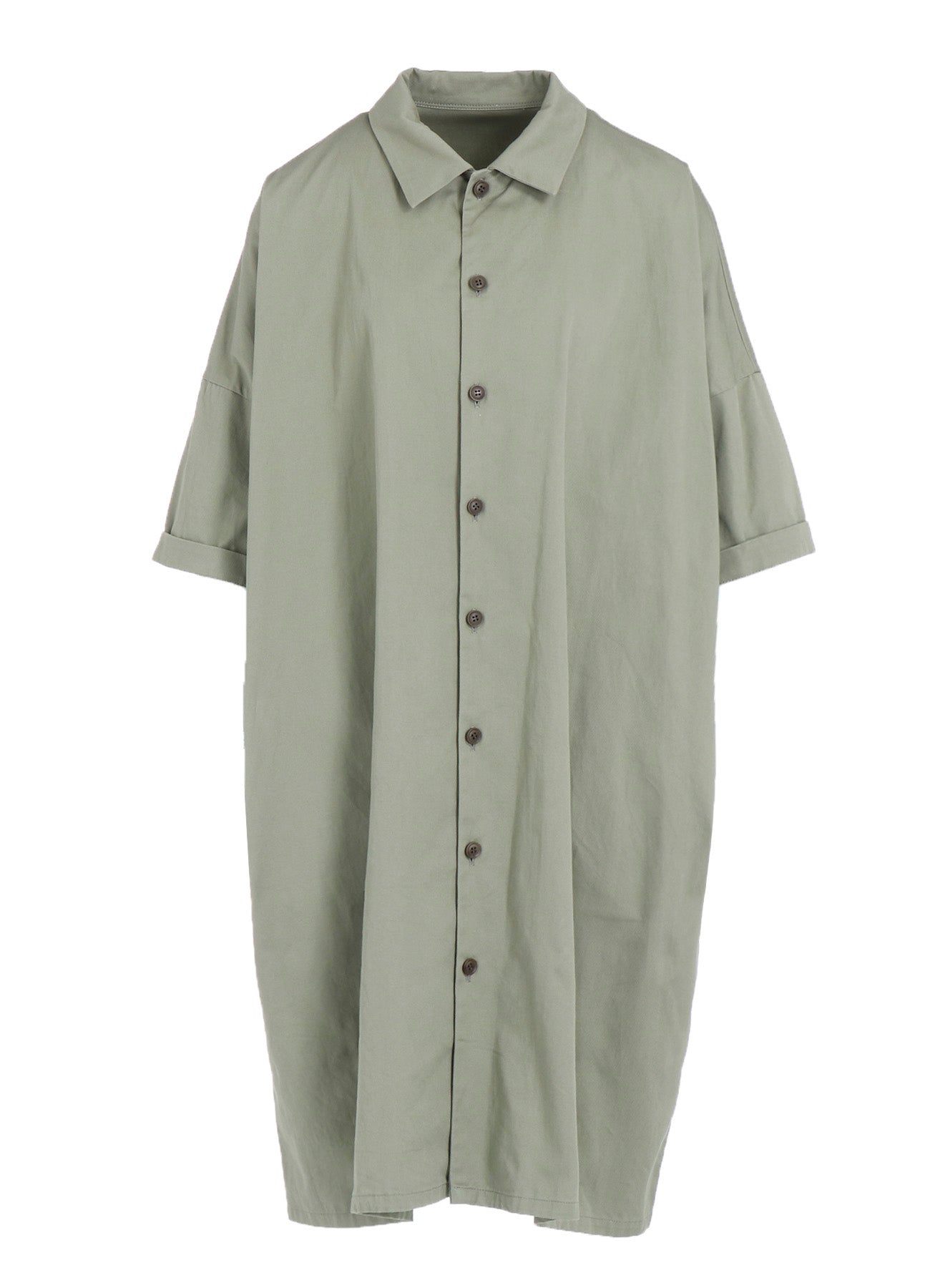 [Y's BORN PRODUCT] COTTON TWILL HALF SLEEVE DRESS