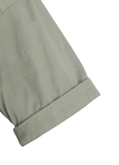 [Y's BORN PRODUCT] COTTON TWILL HALF SLEEVE DRESS