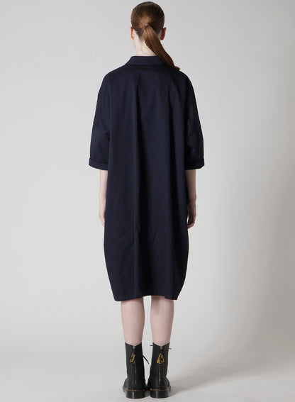 [Y's BORN PRODUCT] COTTON TWILL HALF SLEEVE DRESS