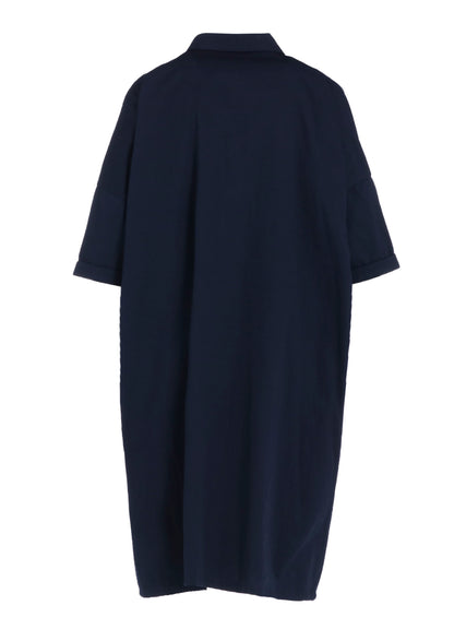 [Y's BORN PRODUCT] COTTON TWILL HALF SLEEVE DRESS