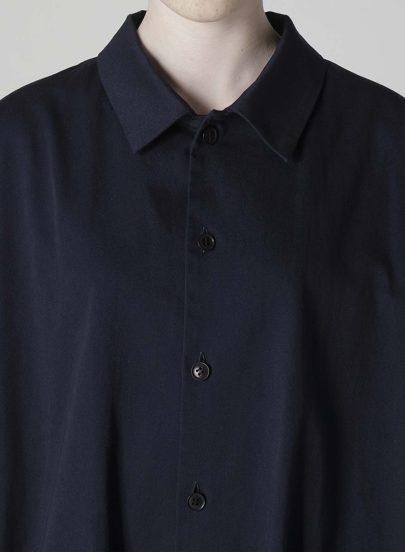 [Y's BORN PRODUCT] COTTON TWILL HALF SLEEVE DRESS