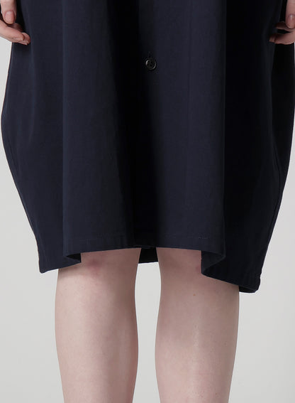 [Y's BORN PRODUCT] COTTON TWILL HALF SLEEVE DRESS