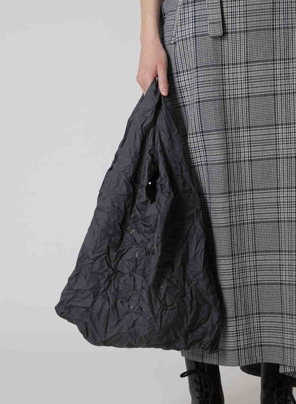 VINTAGE-LIKE NYLON ECO BAG L