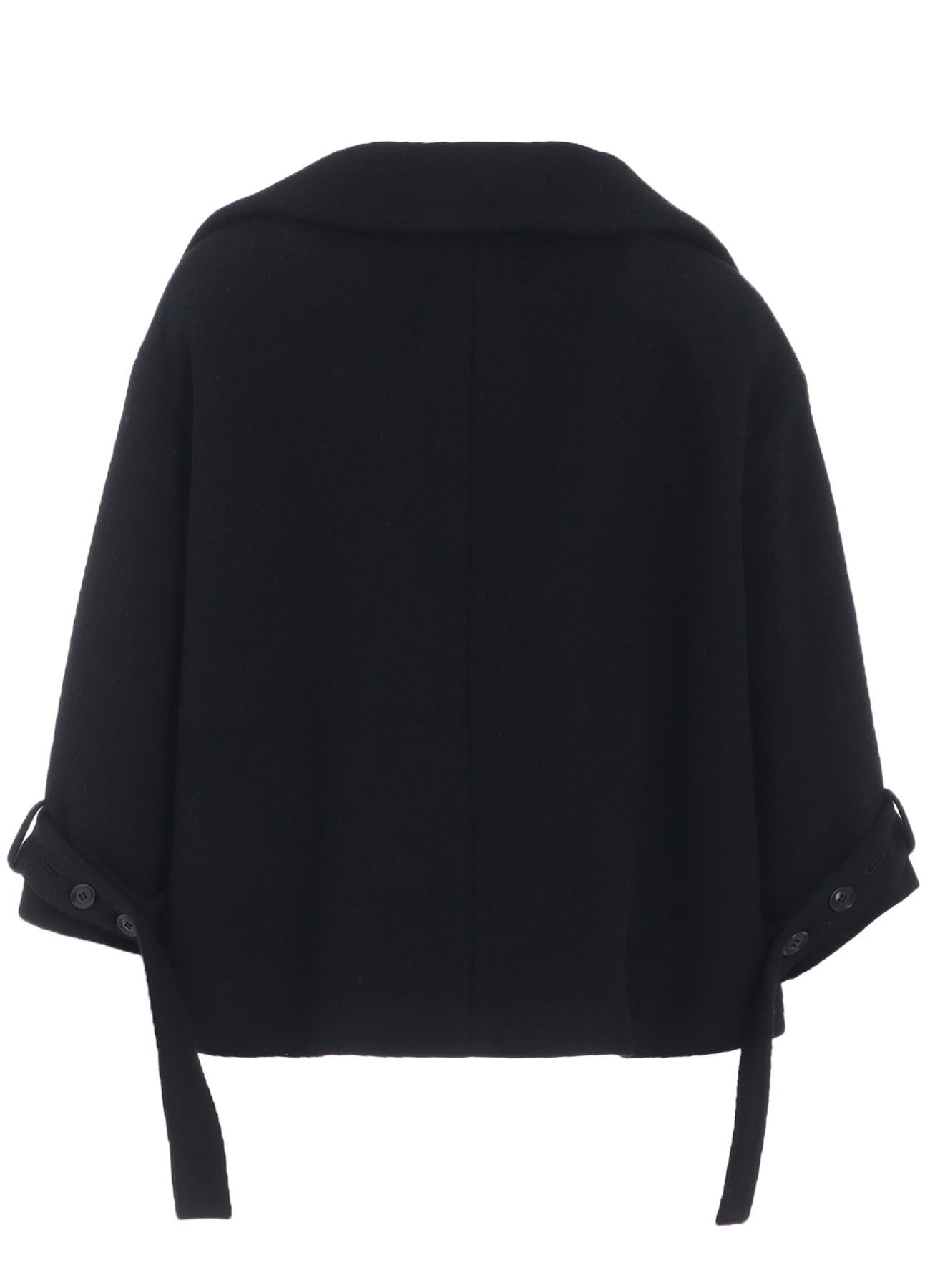 WOOL DOUBLE-FACED MOSSER WIDE COLLAR JACKET