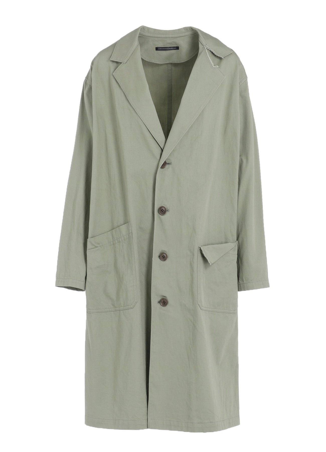 Y's BORN PRODUCT] COTTON TWILL LONG JACKET – THE SHOP YOHJI YAMAMOTO
