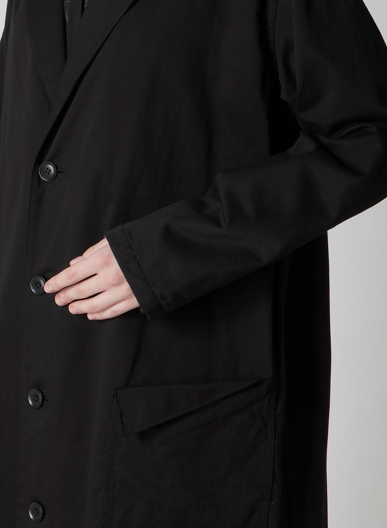 Y's BORN PRODUCT] COTTON TWILL LONG JACKET – THE SHOP YOHJI YAMAMOTO